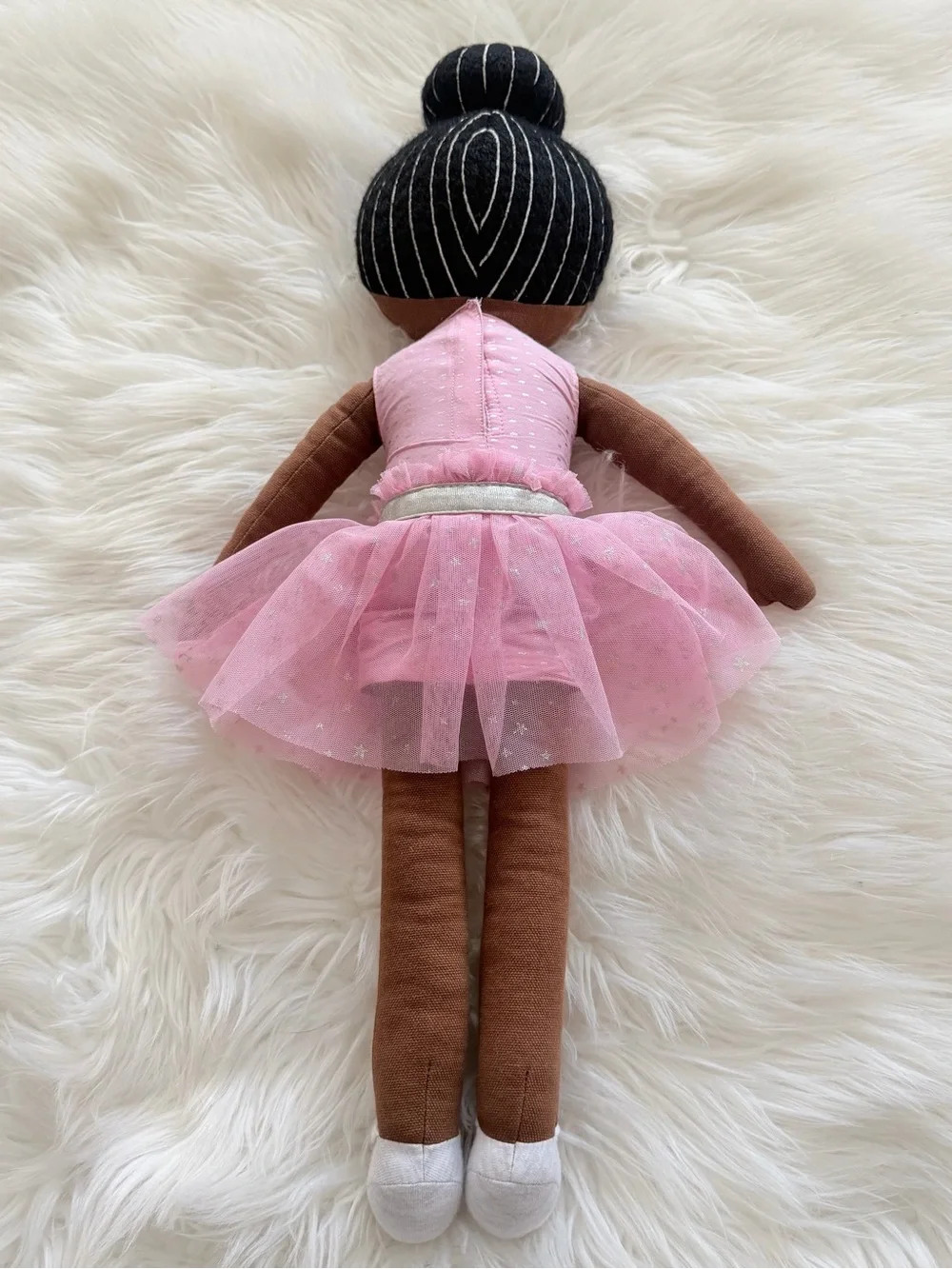 Pillowfort Pink Tulle Ballerina Doll with White Shoes